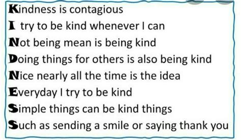 make an acrostic poem of kindness - Brainly.ph