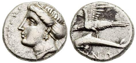 FORVM VF Sinope Paphlagonia Silver Drachm 330-300 BC Nymph / Eagle on ...