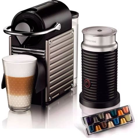 Cafetera Nespresso Pixie Titan Black + Aeroccino+cápsulas - $ 3,390.00 ...