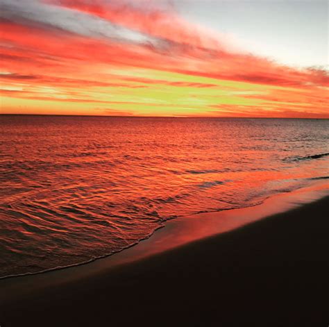 sunset night beach by Peter M. Smith