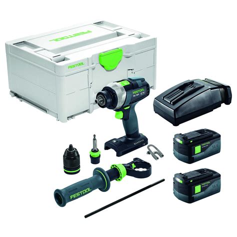 Festool 18V 4 Speed TDC Brushless Drill 5.2Ah Set 577284 | tools.com