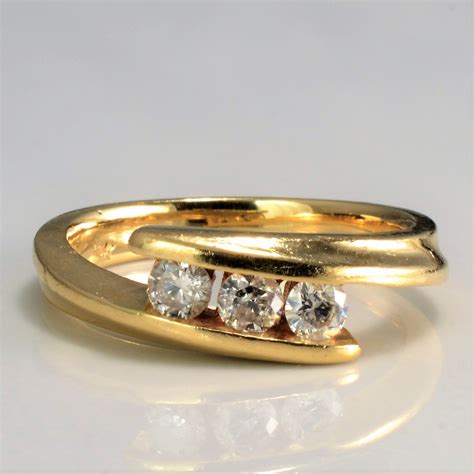 Bypass Diamond Engagement Ring | 0.30 ctw, SZ 5.5 | – 100 Ways