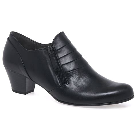 Gabor Cruiser Wide Fit Black Leather Shoes | Charles Clinkard