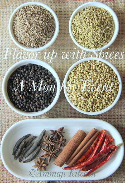 Flavor up with Spices #1 - A Monthly Event | Indian Food Recipes | Ammaji Kitchen