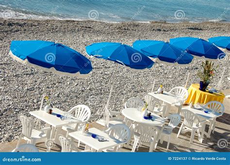Sunny day at the beach stock image. Image of blue, romantic - 7224137