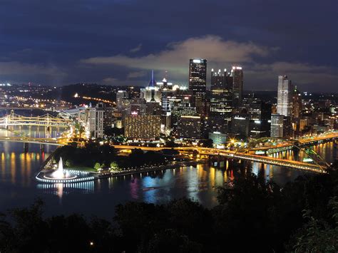 Pittsburgh Skyline At Night From Mount Washington 4 Photograph by ...