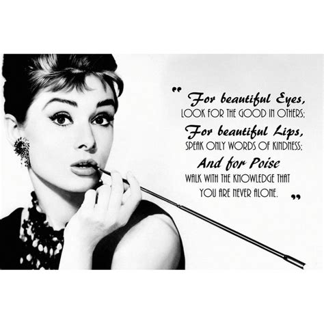Audrey Hepburn Motivational Inspirational Quote Poster | Inspirational quotes posters, Quote ...