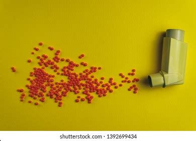 Yellow Asthma Inhaler Particle Aerosol Spay Stock Photo 1392699443 | Shutterstock