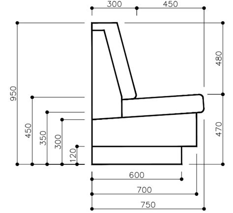 banquette seating dimensions metric - Google Search | Banquette seating restaurant, Banquette ...