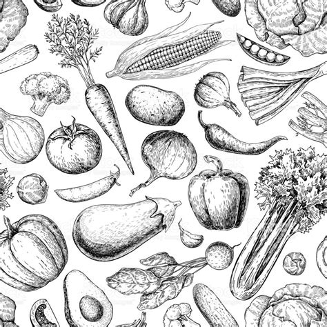 Vegetables Drawing Embroidery Designs | Embroidery