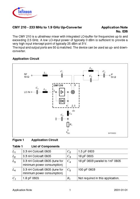 APPLICATION NOTES Datasheet PDF (68 KB) Infineon | Pobierz z Elenota.pl