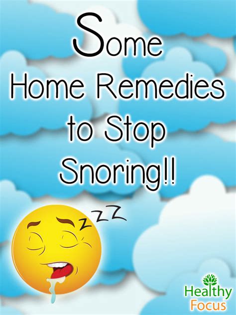 11 Proven Home Remedies For Snoring - Healthy Focus