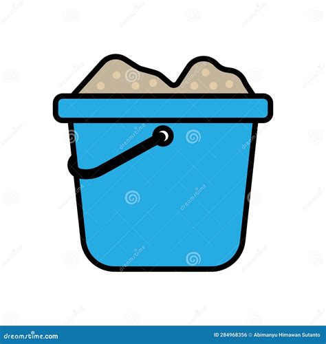 Sand icon vector stock vector. Illustration of shovel - 284968356