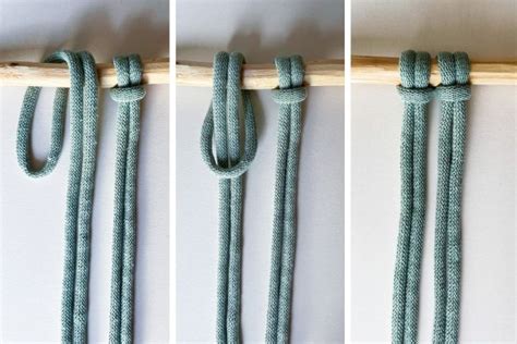 How to Tie The Lark's Head Knot - Easy Lark's Head Knot Tutorial with Step-by-Step Photos ...