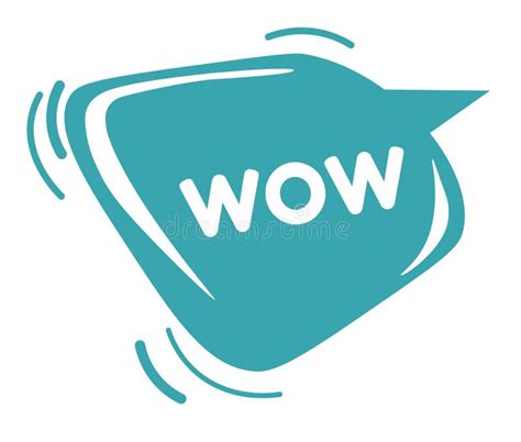 Wow Sticker, Online Communication Emoji Vector Stock Vector ...