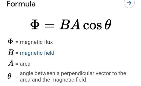 What is the formula of magnetic flux - Brainly.ph