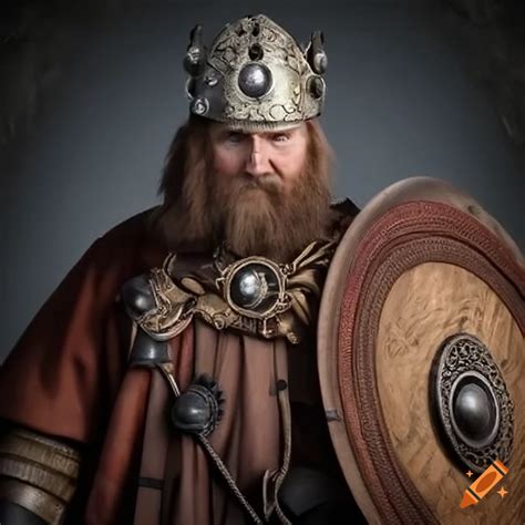 Viking king with his ship on Craiyon