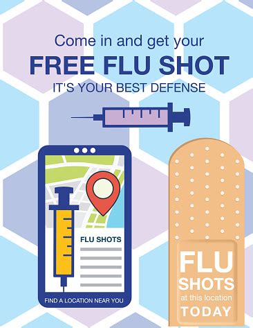 Flu Shot Clinic Poster Stock Illustration - Download Image Now - iStock