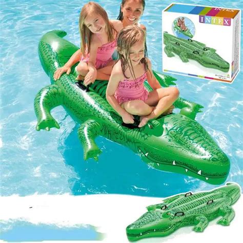 Kingtoy Big Size Large Inflatable Crocodile Pool For 2 Kids Floats ...