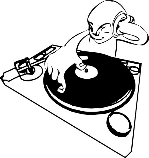 Dj Character Illustrator Vector - Vector download