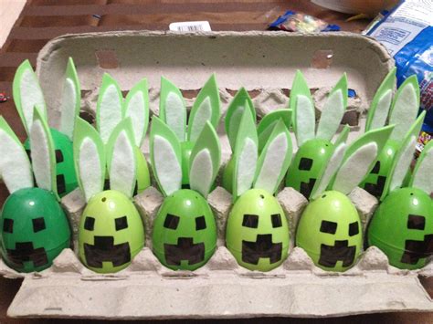 Easter Creepers Minecraft | Minecraft easter eggs, Minecraft easter basket, Easter hats