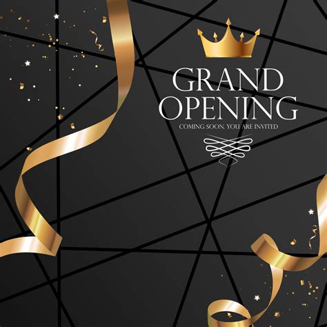 Grand Opening Invitation Vector Art, Icons, and Graphics for Free Download