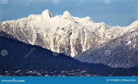 Vancouver And The Mountains Royalty-Free Stock Photo | CartoonDealer ...