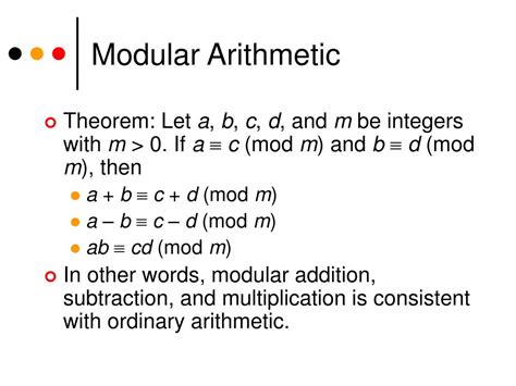 Modular Arithmetic Worksheet