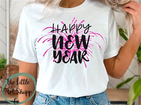 Happy New Year 2024 Glitter PNG SVG, New Year Shirt, Trendy 2024 Png Svg, Sparkly New Year Png ...