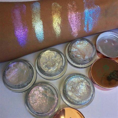 You've Never Seen Glitter Highlighter Swatches This Bright Before | Makeup swatches, Highlighter ...