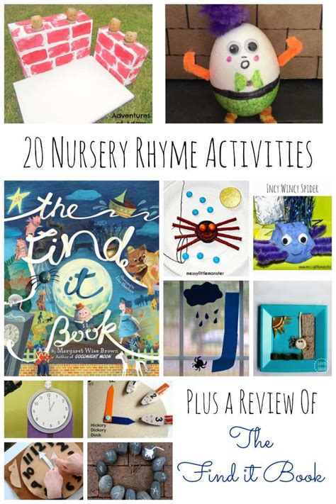 20 Nursery Rhyme Activities for Preschoolers | Nursery rhymes activities, Nursery rhymes ...