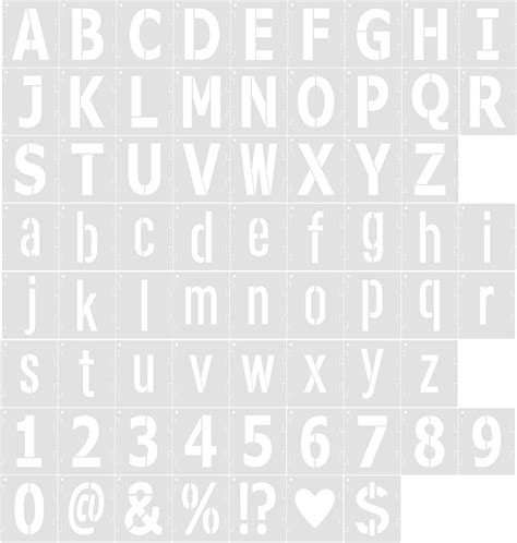 68pcs Letter Number Stencils 3 Inch, Reusable India | Ubuy