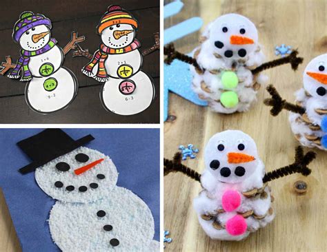 Snowman crafts for kids - The Craft Train