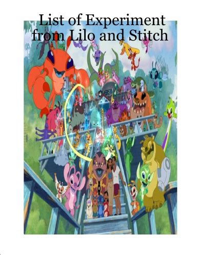 List of Experiment from Lilo and Stitch