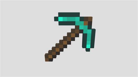 Minecraft Pickaxe - Download Free 3D model by LeoPasc02 [6d12dcc] - Sketchfab