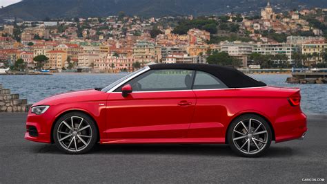 Audi A3 Cabriolet | 2015MY 2.0 TDI (Misano Red pearl-effect) | Side