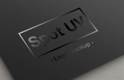 Spot UV Logo Mockup — Medialoot