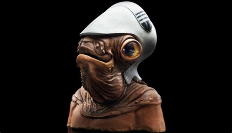 Admiral Ackbar Head Production Prototype With a Mon Calamari Prototype Helmet ...