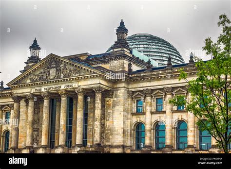 The Deutscher Bundestag (parliament building) in Berlin, Germany Stock ...