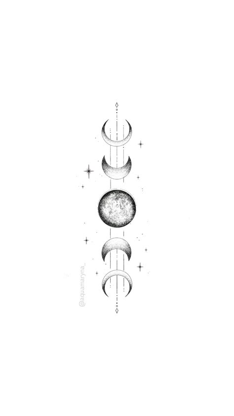 Moon phases tattoo design – Artofit