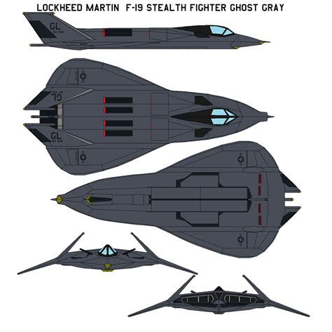 Lockheed Martin F-19 Stealth Fighter Ghost gray by bagera3005 on DeviantArt