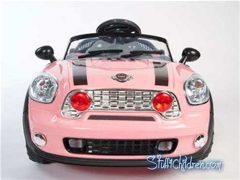 Kids Ride On, Mini Cooper Electric Car, Pink, Remote Control, Seatbelt ...