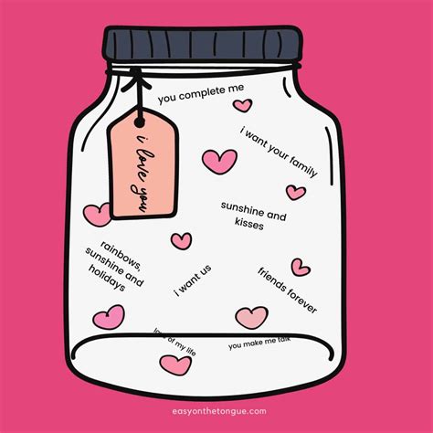 101 I LOVE YOU Notes in a Jar