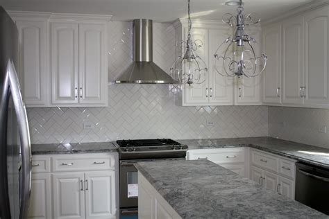 Grey Kitchen Cabinets With White Countertops