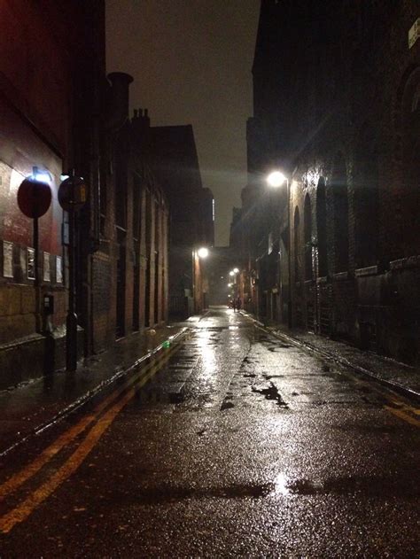 A rainy Friday night in Manchester town. Images like this, desolate streets that were once ...