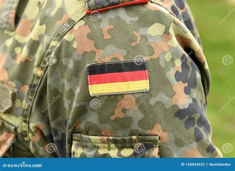 Flag of Germany on Soldiers Arm. Germany Military Uniform Stock Image - Image of memorial, army ...