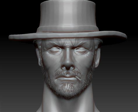 Clint Eastwood (Blondie) - A work in progress - ZBrushCentral