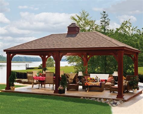 Traditional Wooden Pavilion | Green Acres Outdoor Living