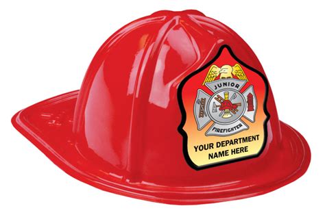 Custom Junior Firefighter Fire Hats | Fire Safety For Life