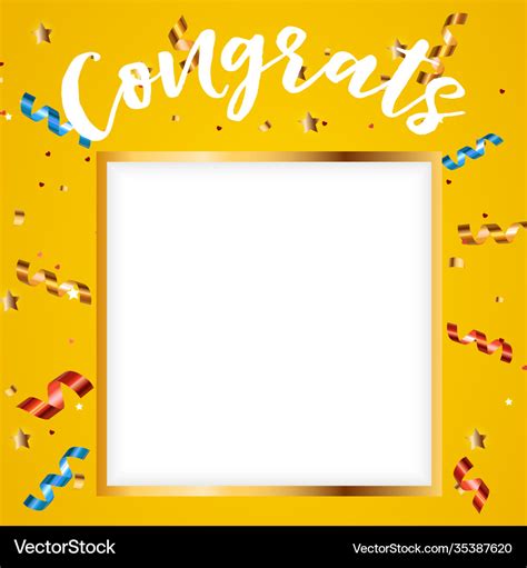 Congratulations design template background Vector Image